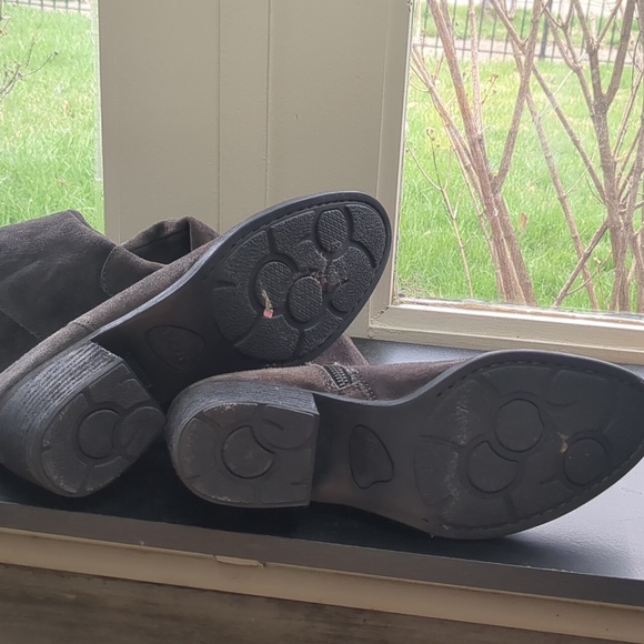 Born grey brown leather boots size 10m - Picture 5 of 7